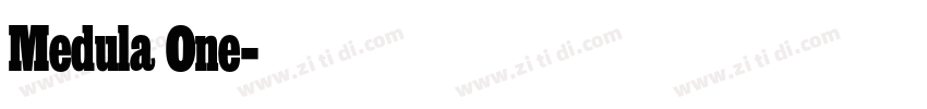 Medula One字体转换
